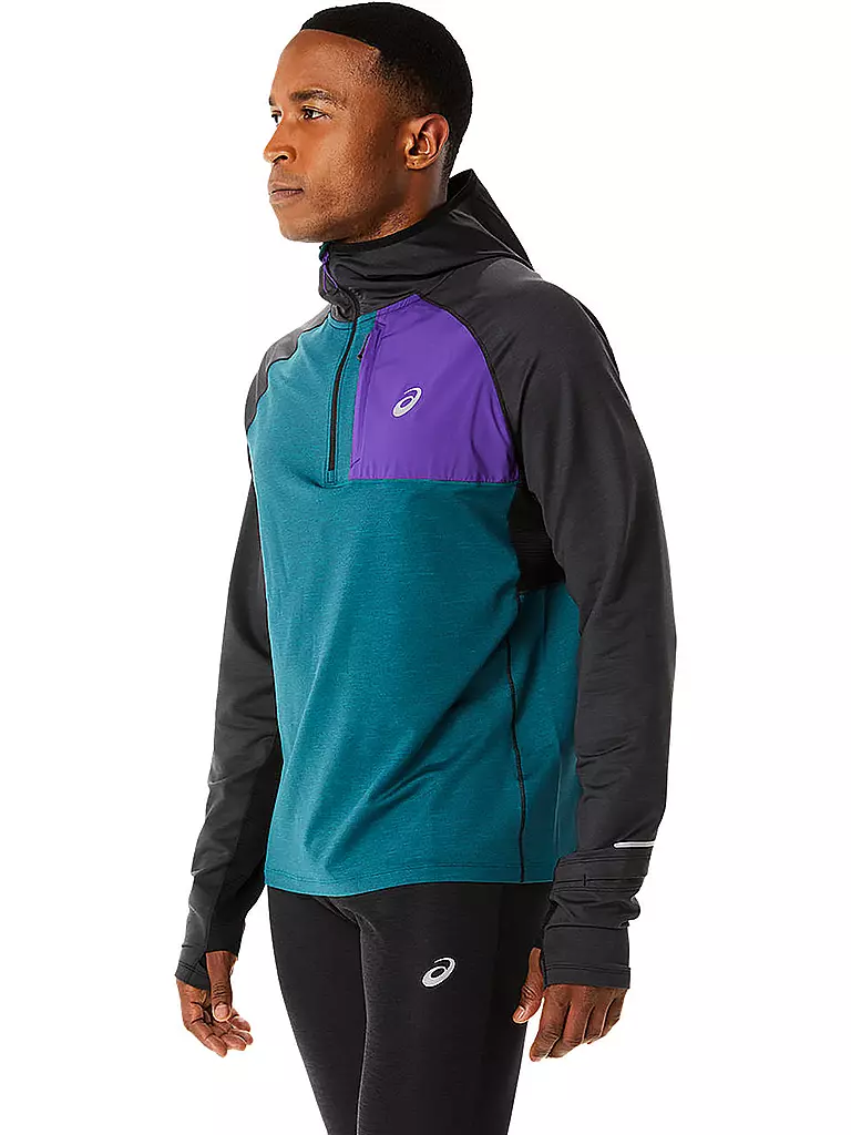 ASICS | Herren Laufhoodie Winter Run LS | Pétrole