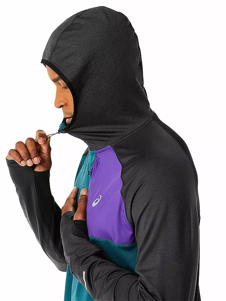 ASICS | Herren Laufhoodie Winter Run LS | Pétrole