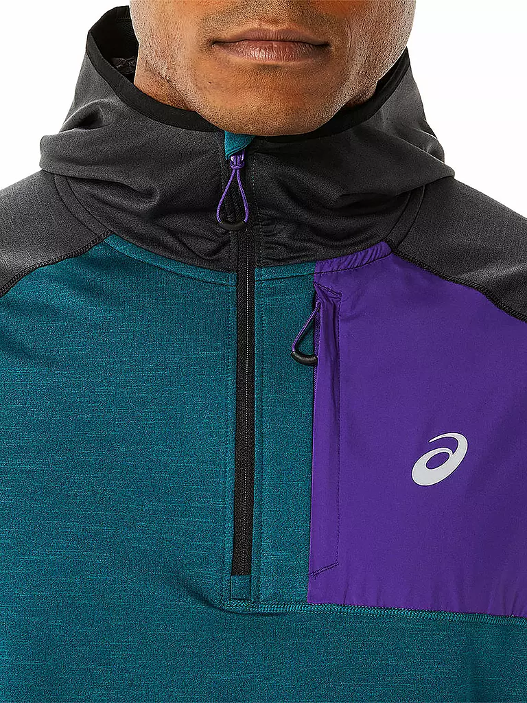 ASICS | Herren Laufhoodie Winter Run LS | Pétrole