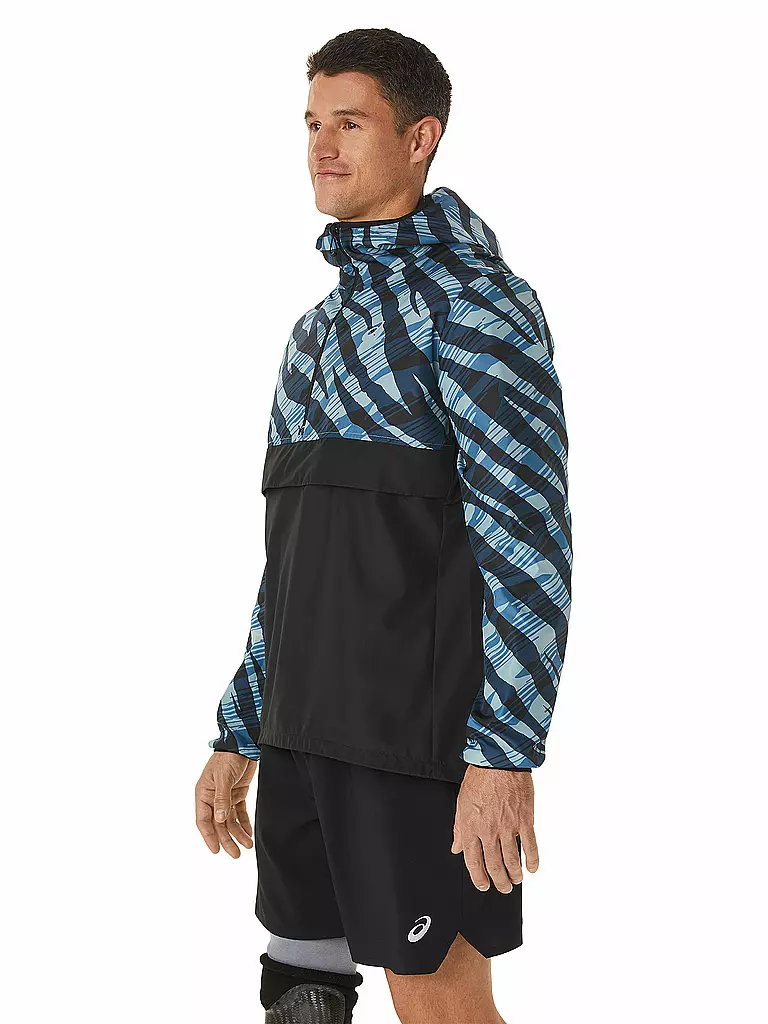 ASICS | Herren Laufjacke Wild Camo Anorak | Bleu