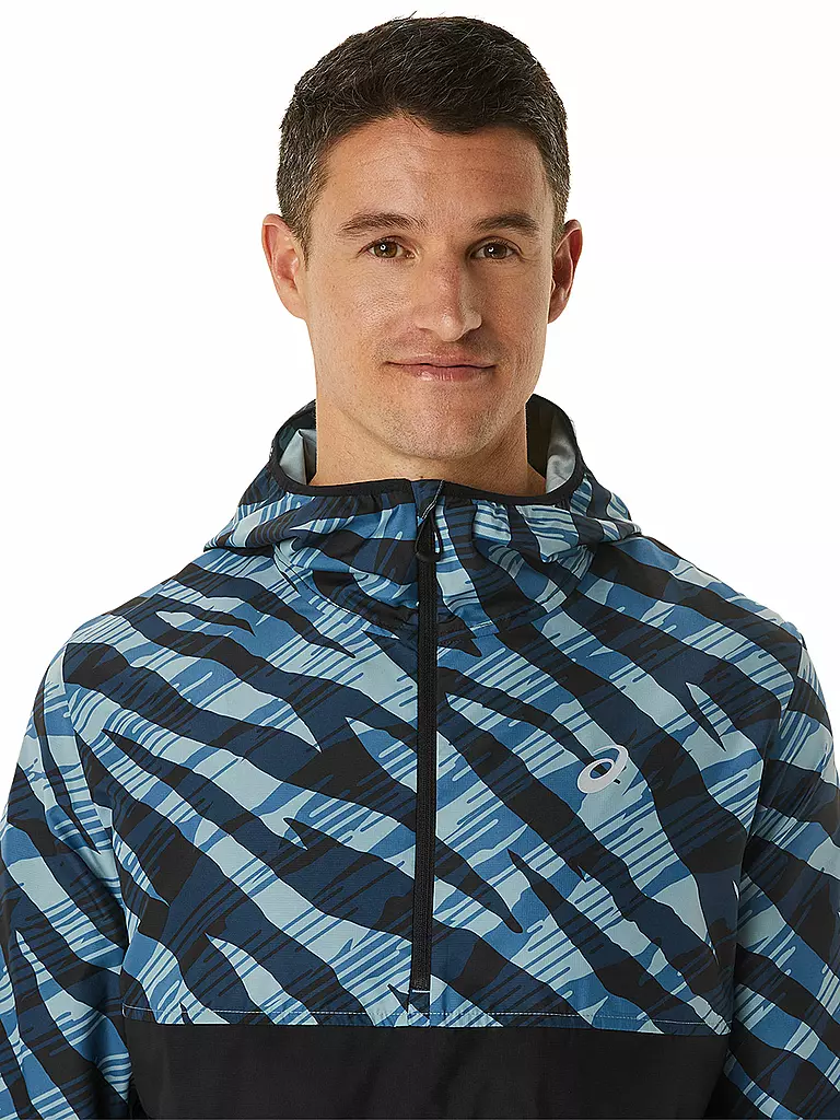 ASICS | Herren Laufjacke Wild Camo Anorak | Bleu