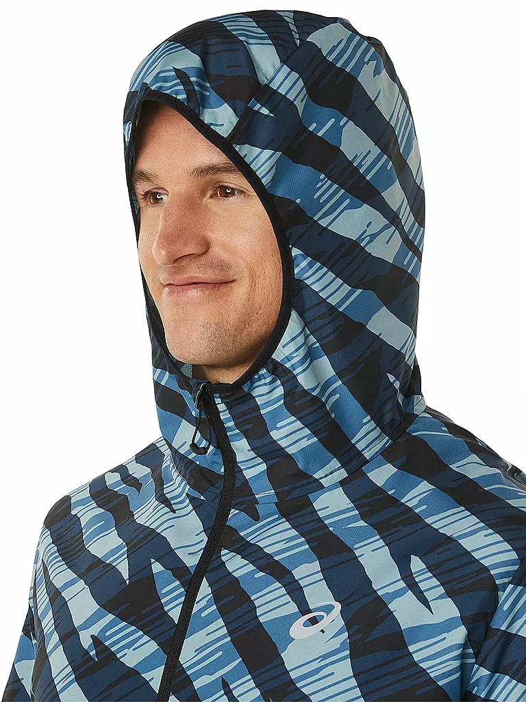 ASICS | Herren Laufjacke Wild Camo Anorak | Bleu