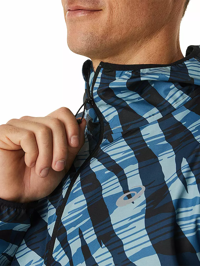 ASICS | Herren Laufjacke Wild Camo Anorak | Bleu