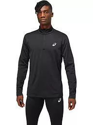 ASICS | Herren Laufshirt Core LS 1/2 Zip Winter | Noir