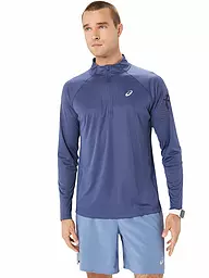 ASICS | Herren Laufshirt Icon LS 1/2 Zip | Bleu