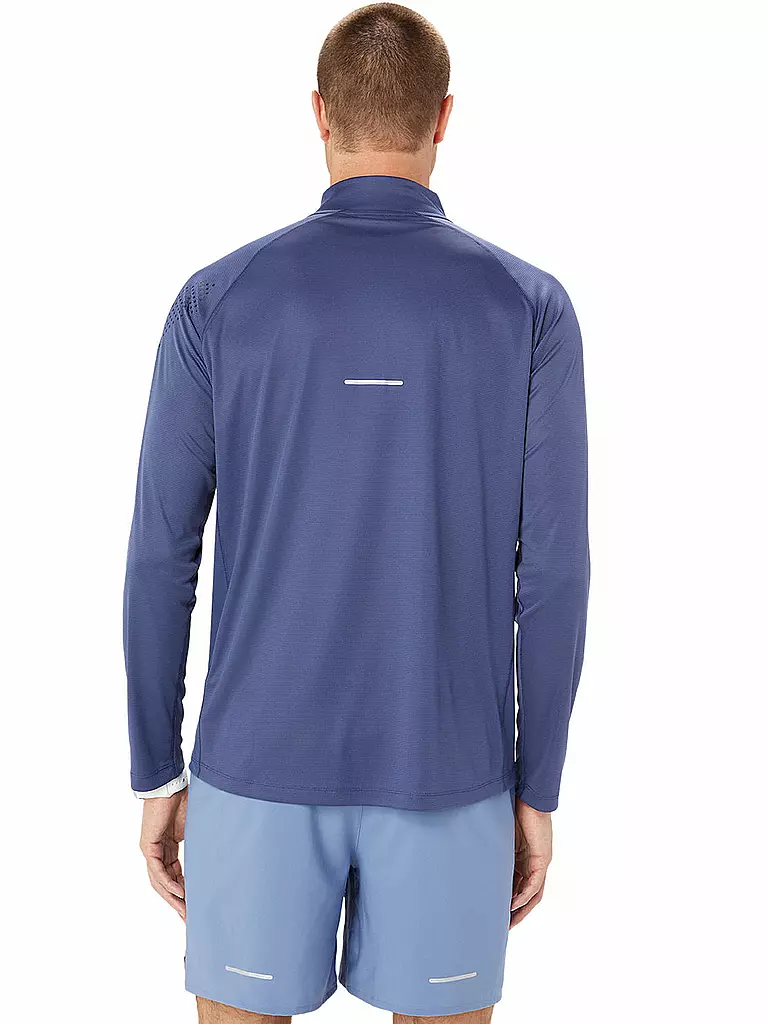ASICS | Herren Laufshirt Icon LS 1/2 Zip | Bleu