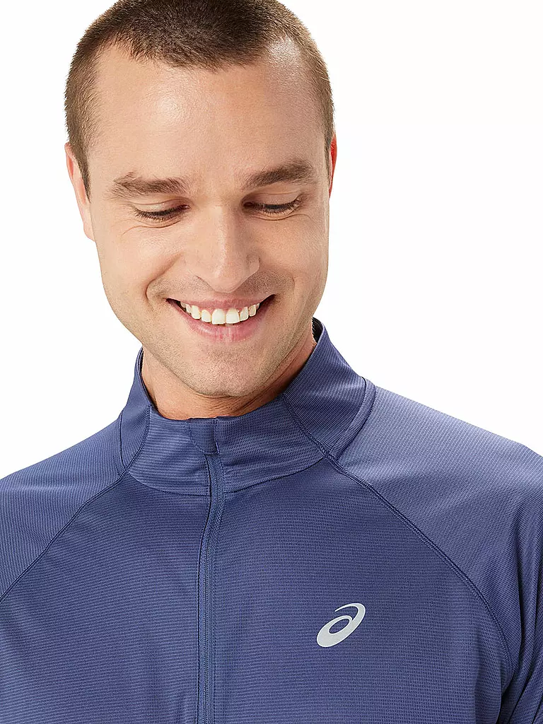 ASICS | Herren Laufshirt Icon LS 1/2 Zip | Bleu