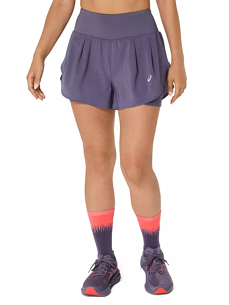 ASICS | Short de course 2en1 Road 3.5IN pour femmes | Lilas