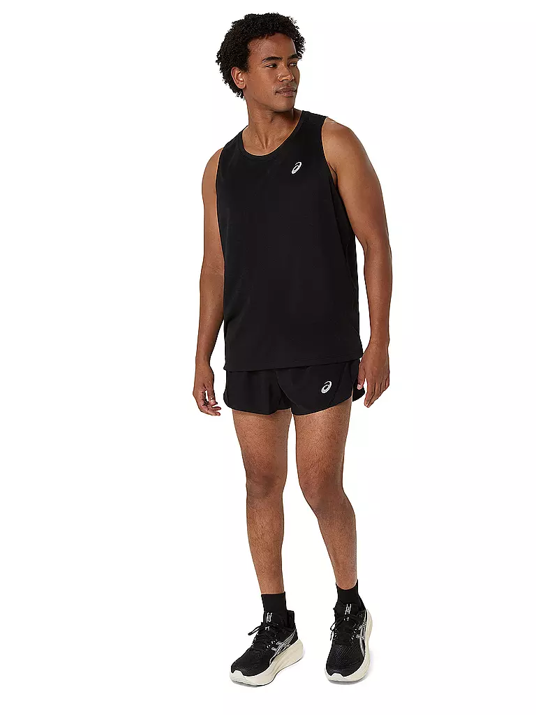 ASICS | Short de course fendu Core pour hommes | Noir