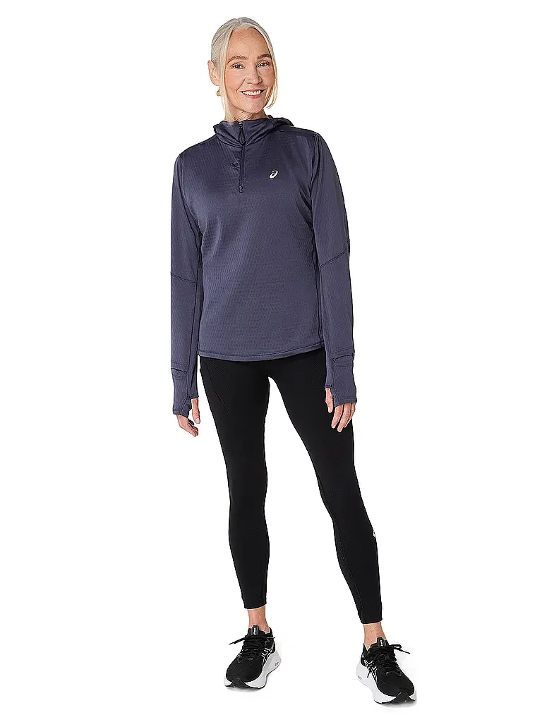 ASICS | T-shirt de course à pied pour femmes Road Winter Hoodie | Bleu foncé