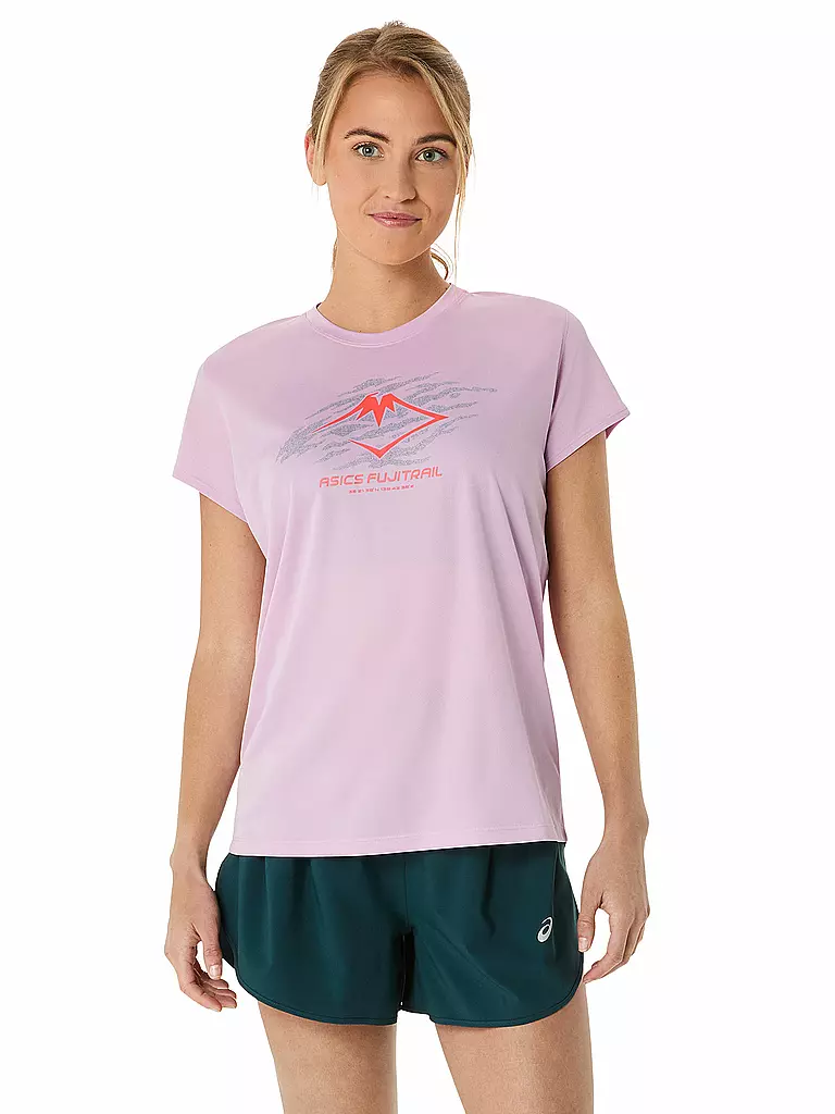 ASICS | T-shirt de course pour femmes Fujitrail Logo SS Top | Rose