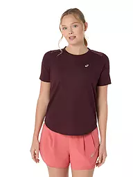 ASICS | T-shirt de course pour femmes Road SS Top | Rouge foncé
