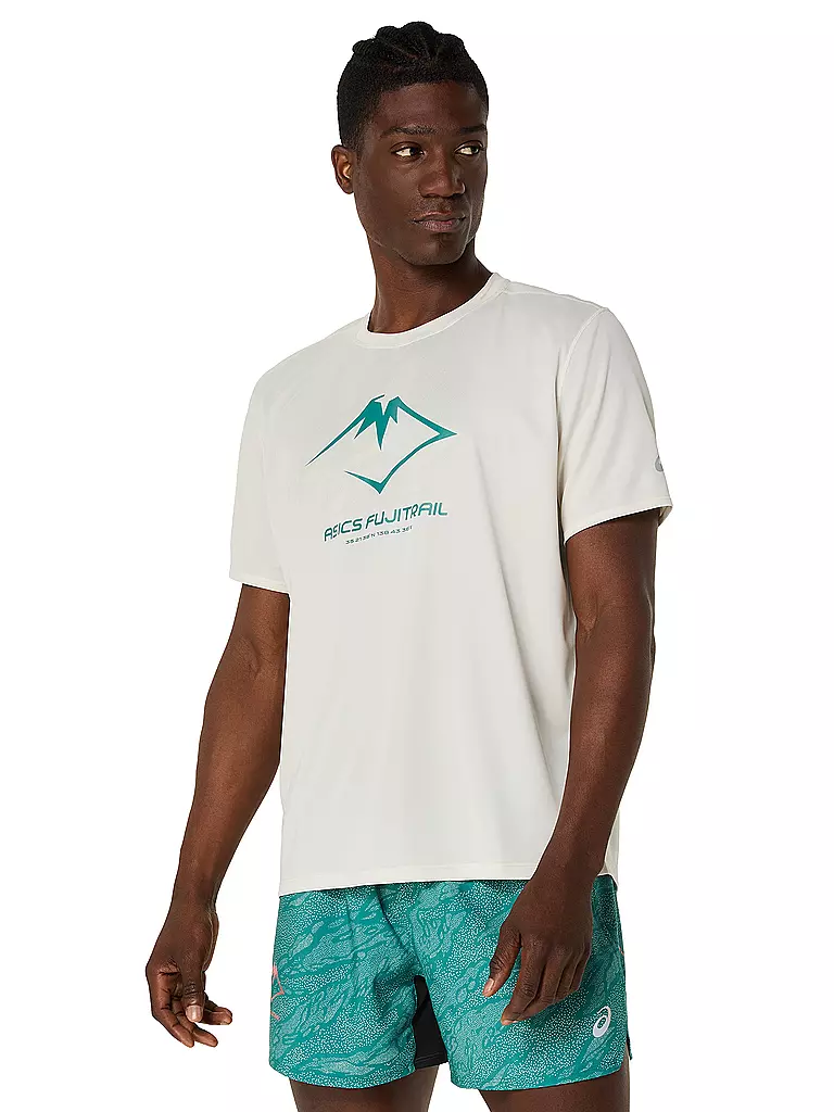 ASICS | T-shirt de course pour homme Fujitrail Logo SS Top | Blanc
