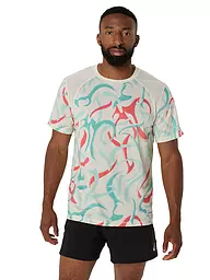ASICS | T-shirt de course pour hommes Road All Over Print SS Top | Multicolore