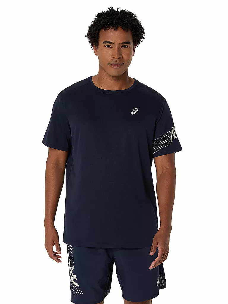 ASICS | T-shirt de running homme Icon | Bleu foncé