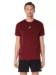 ASICS | T-shirt de running sans coutures Road pour homme | Rouge foncé