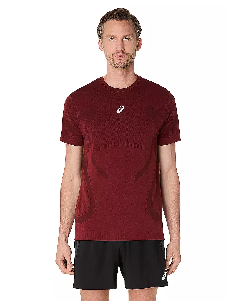 ASICS | T-shirt de running homme Road Seamless | Rouge foncé