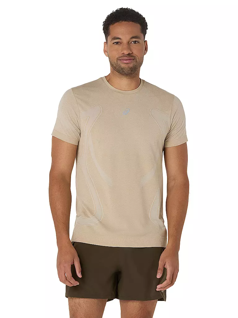 ASICS | T-shirt de running sans coutures Road pour homme | Beige