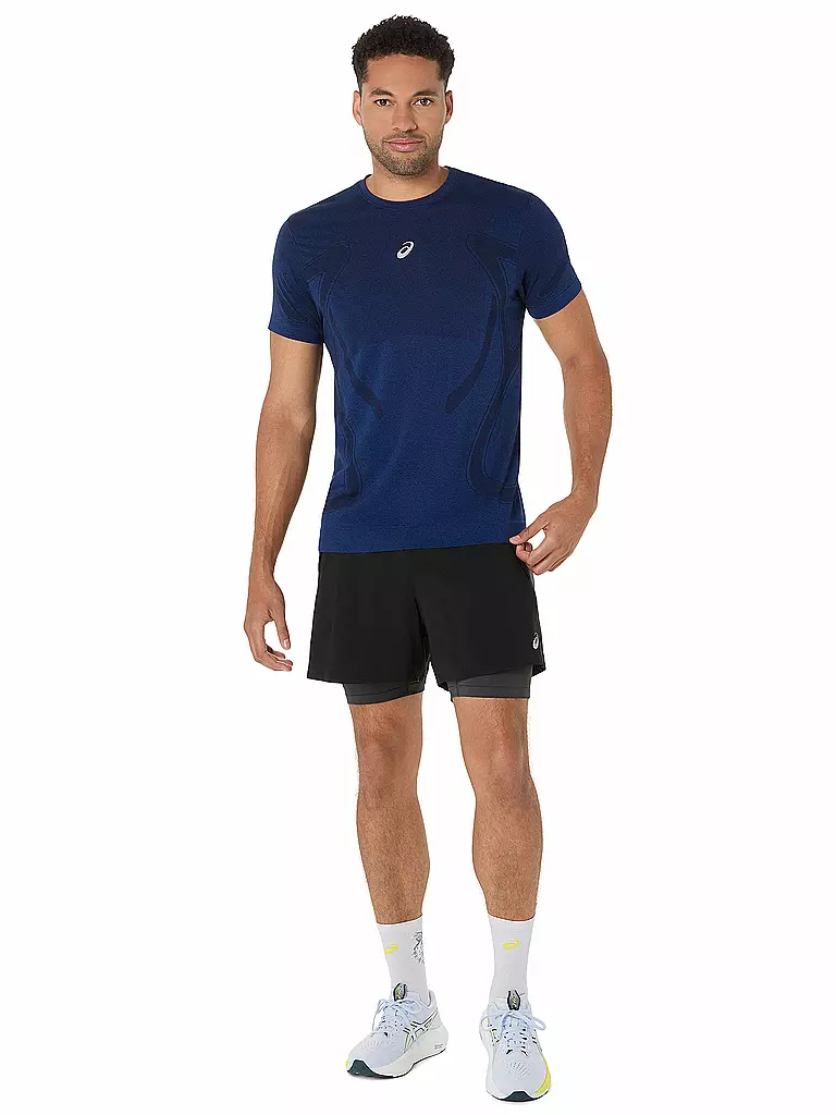 ASICS | T-shirt de running sans coutures Road pour homme | Bleu foncé