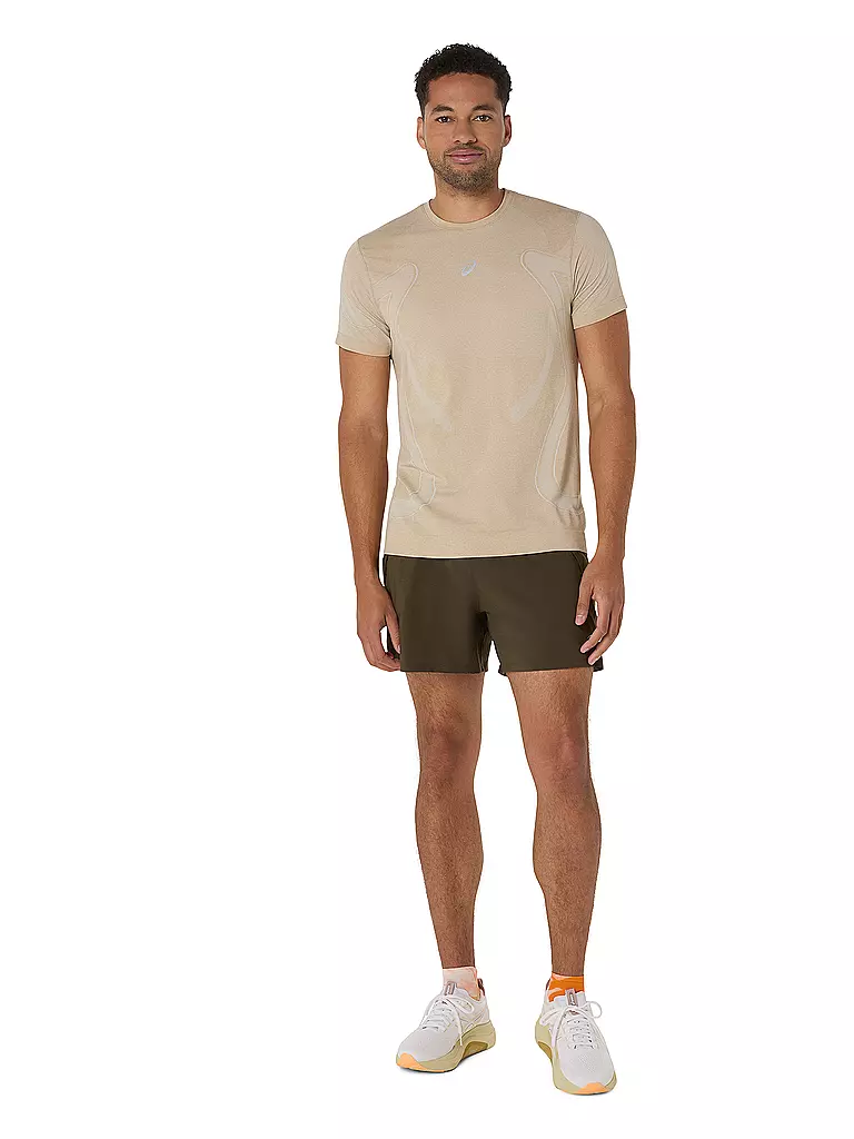 ASICS | T-shirt de running sans coutures Road pour homme | Beige