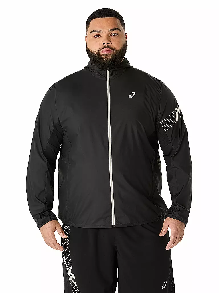 ASICS | Veste de course Icon pour hommes | Noir