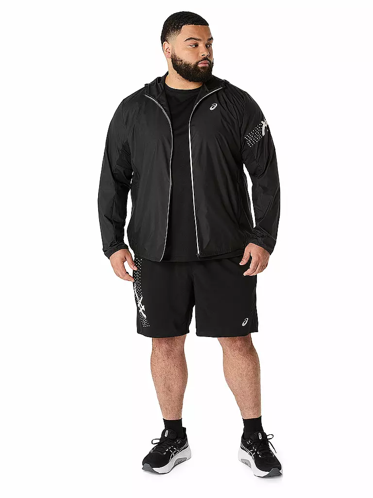 ASICS | Veste de course Icon pour hommes | Noir