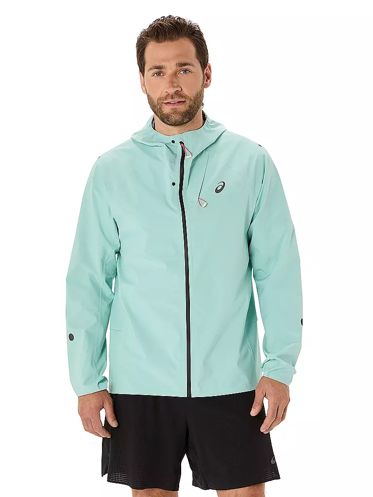 ASICS | Veste de course imperméable Metarun pour hommes | Bleu clair