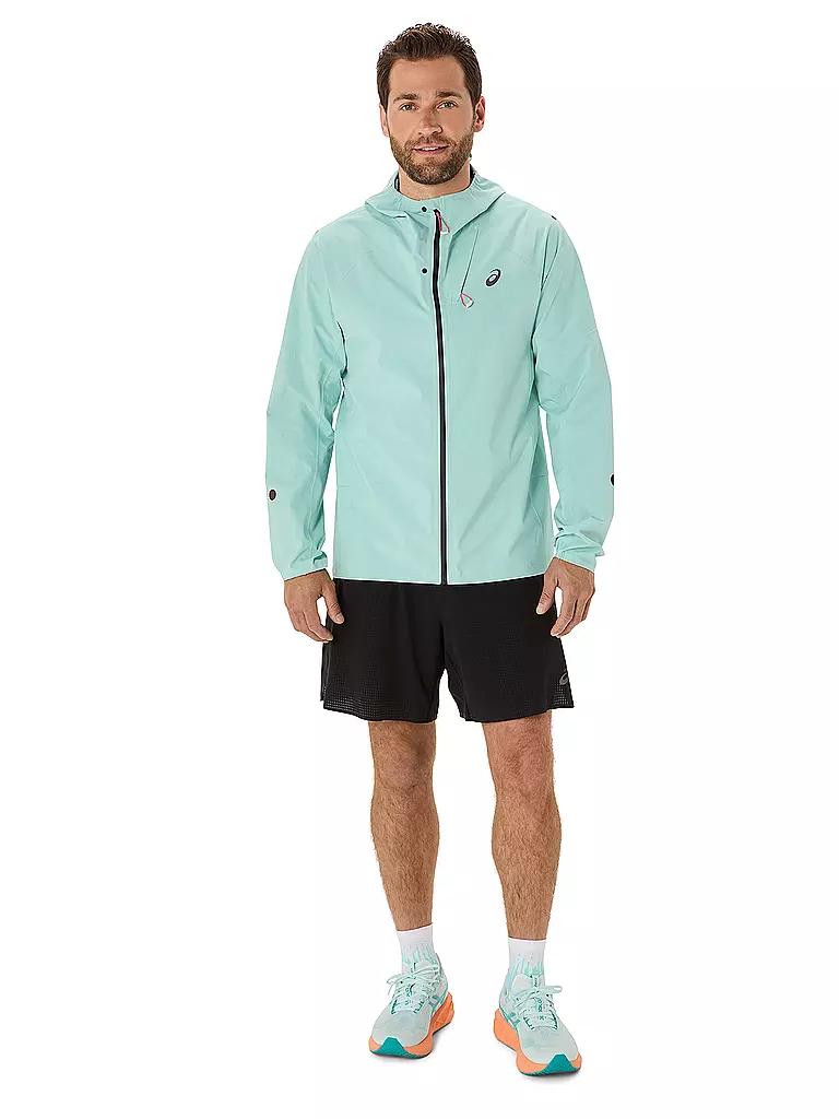ASICS | Veste de course imperméable Metarun pour hommes | Bleu clair