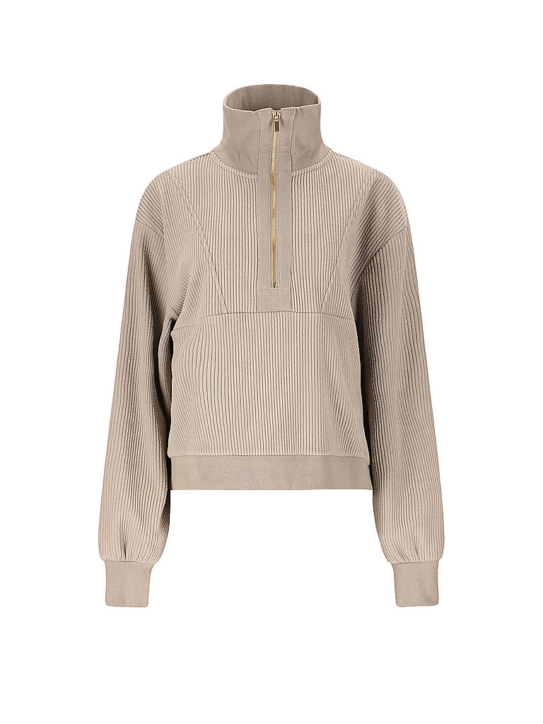 Sweat-shirt Reiley Demi-Zip gris clair 40