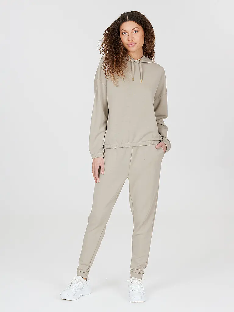 ATHLECIA | Damen Fitnesshoodie Namier | Beige