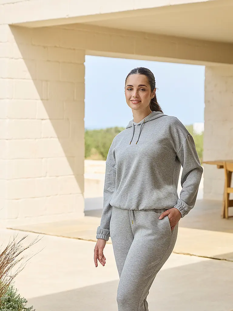 ATHLECIA | Damen Fitnesshoodie Namier | Gris clair