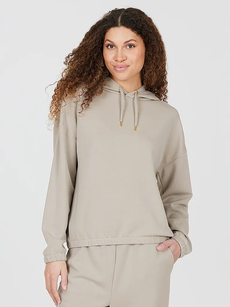 ATHLECIA | Damen Fitnesshoodie Namier | Beige