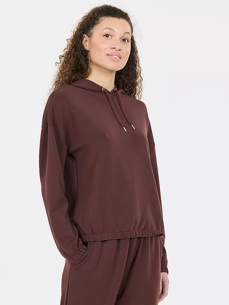 ATHLECIA | Damen Fitnesshoodie Namier | Rouge foncé