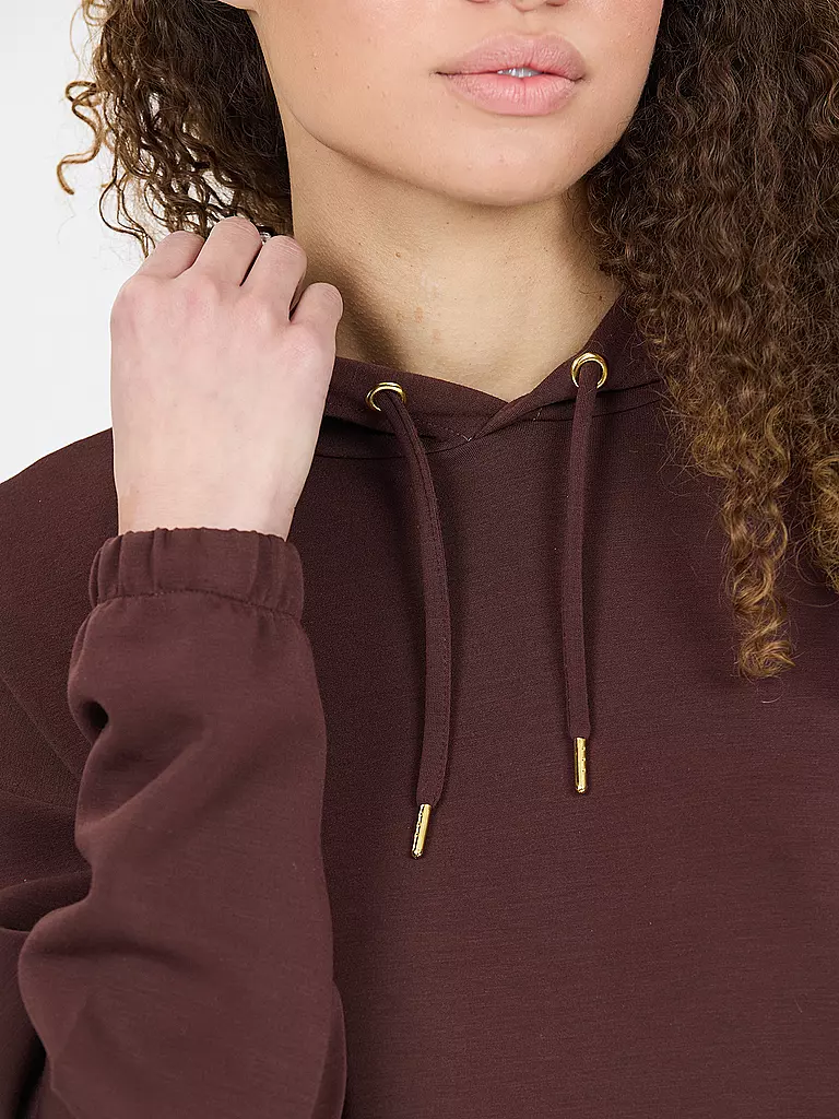 ATHLECIA | Damen Fitnesshoodie Namier | Rouge foncé