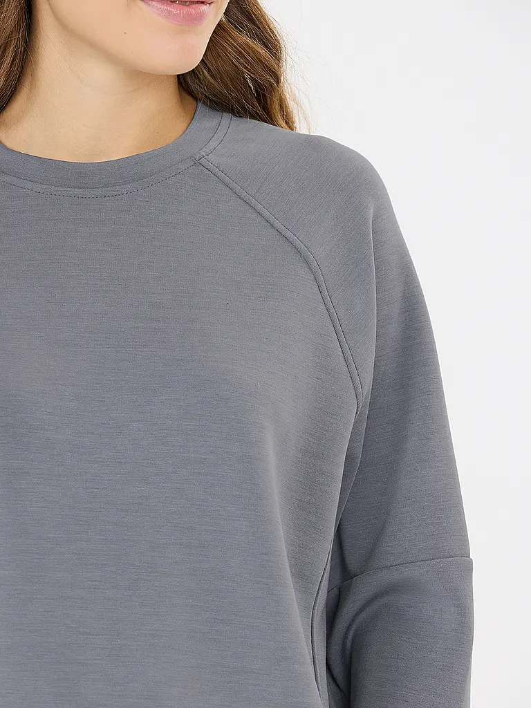 ATHLECIA | Damen Fitnesssweater Jacey Crew Neck | Gris