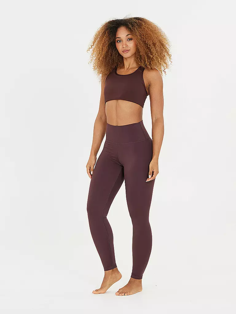 ATHLECIA | Damen Fitnesstight Franz | Rouge foncé