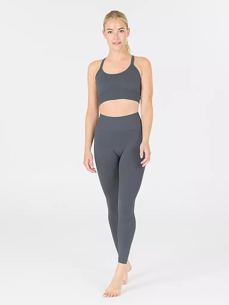 ATHLECIA | Damen Fitnesstight Seamless Nagar | Bleu foncé