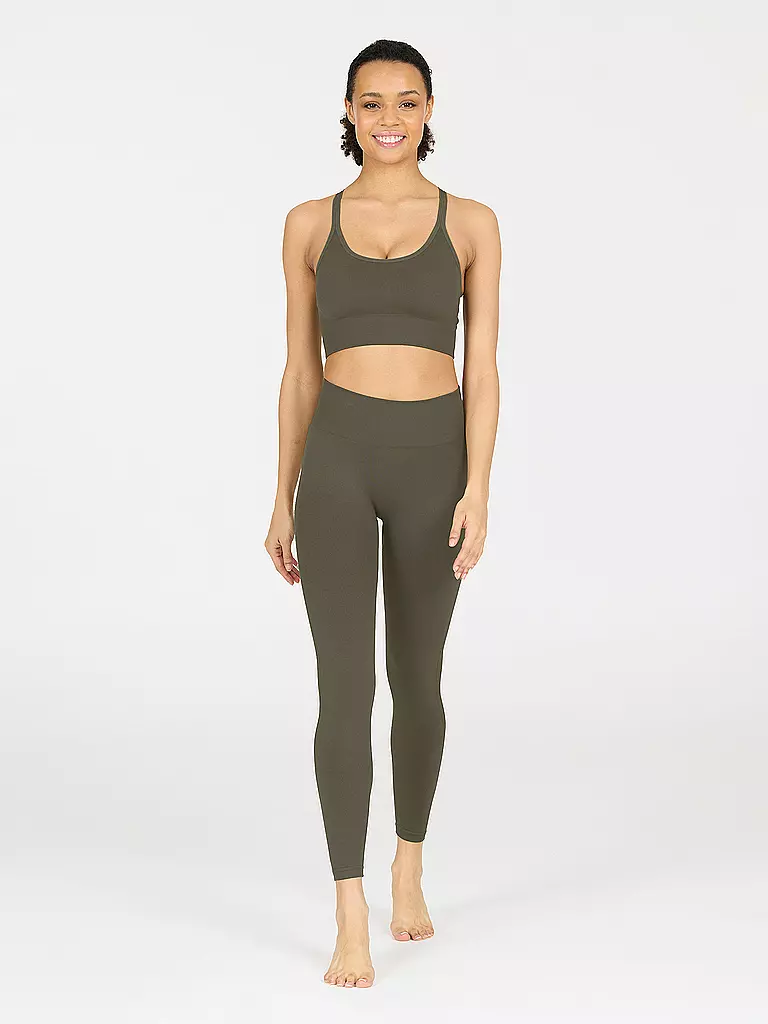 ATHLECIA | Legging de fitness sans coutures Nagar pour femmes | Olive