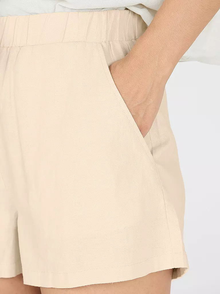 ATHLECIA | Short en lin à taille élastique pour femmes |