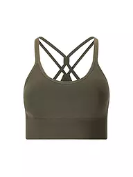 ATHLECIA | Damen Sport-BH Foan Seamless Low Support | Olive