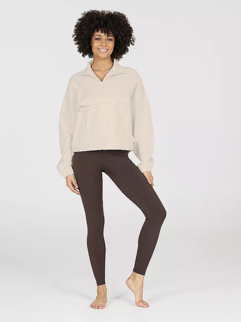ATHLECIA | Sweat Carley 1/2 Zip pour femmes | Crème