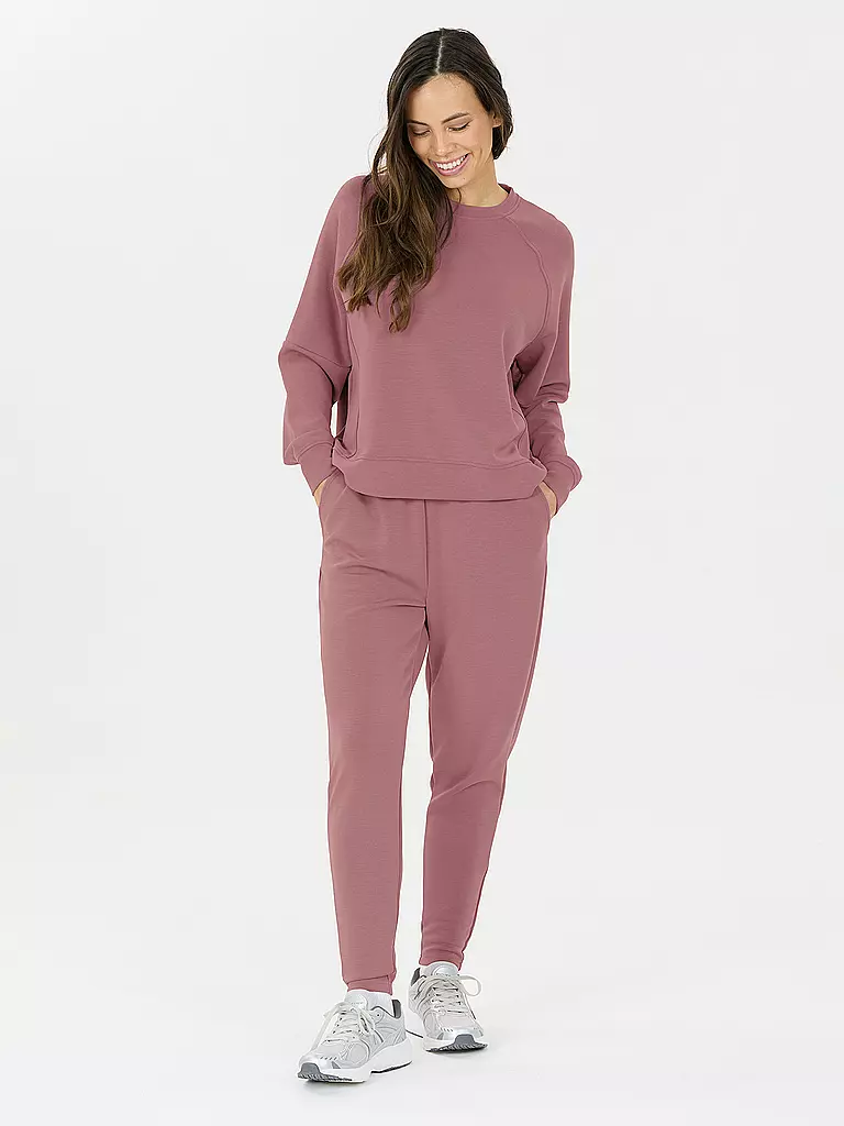 ATHLECIA | Sweat-shirt de fitness pour femmes Jacey à col rond | Baie