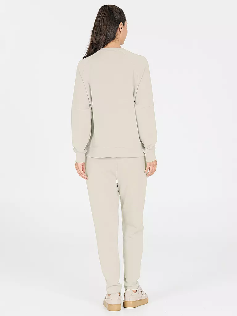 ATHLECIA | Sweat-shirt de sport pour femmes Jacey à col rond | Beige