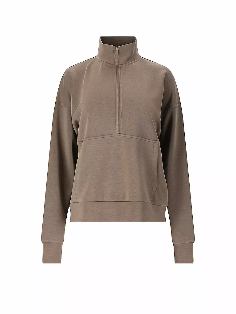 ATHLECIA | Sweat-shirt Femme Jillnana Demi-Zip | Olive