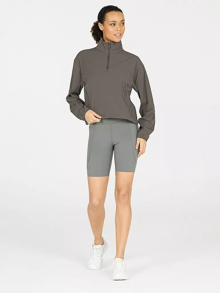 ATHLECIA | Sweat-shirt Sharma 1/2 Zip pour femmes | Olive
