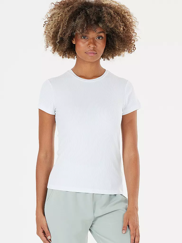 ATHLECIA | T-shirt de fitness Lankae pour femmes | Blanc