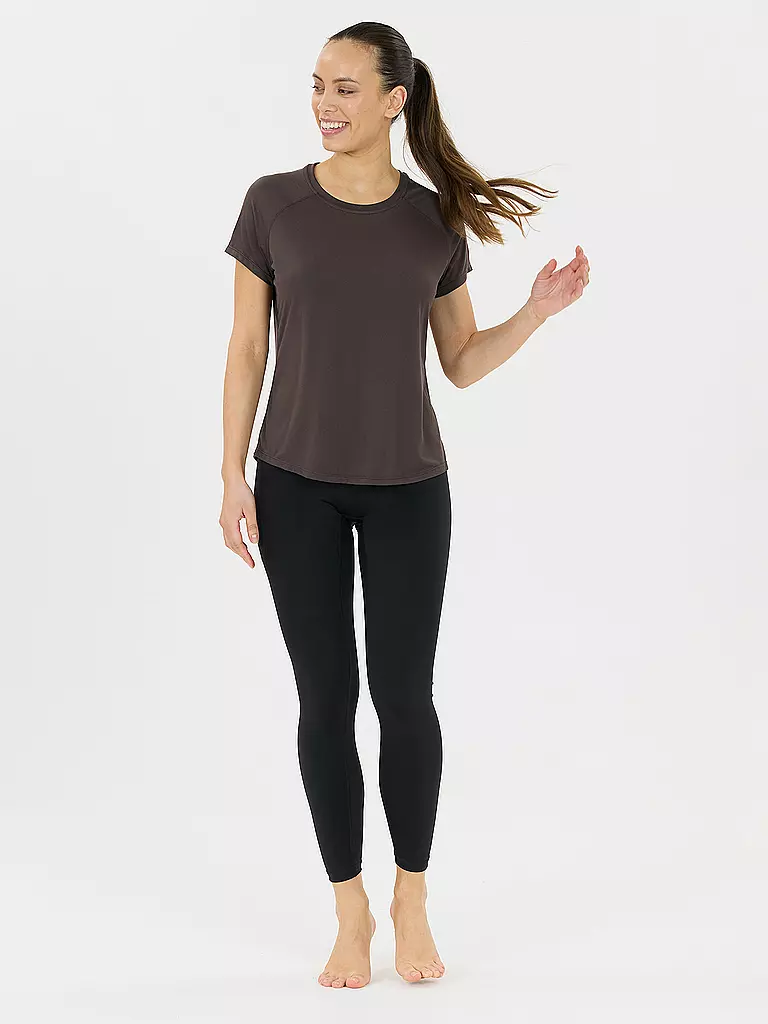 ATHLECIA | T-shirt de fitness pour femmes Gaina | Marron
