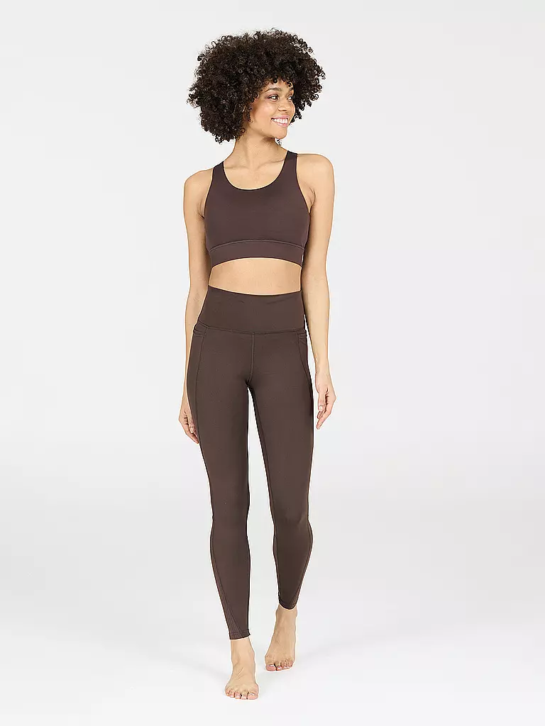 ATHLECIA | Tight de fitness Aliya pour femmes | Marron