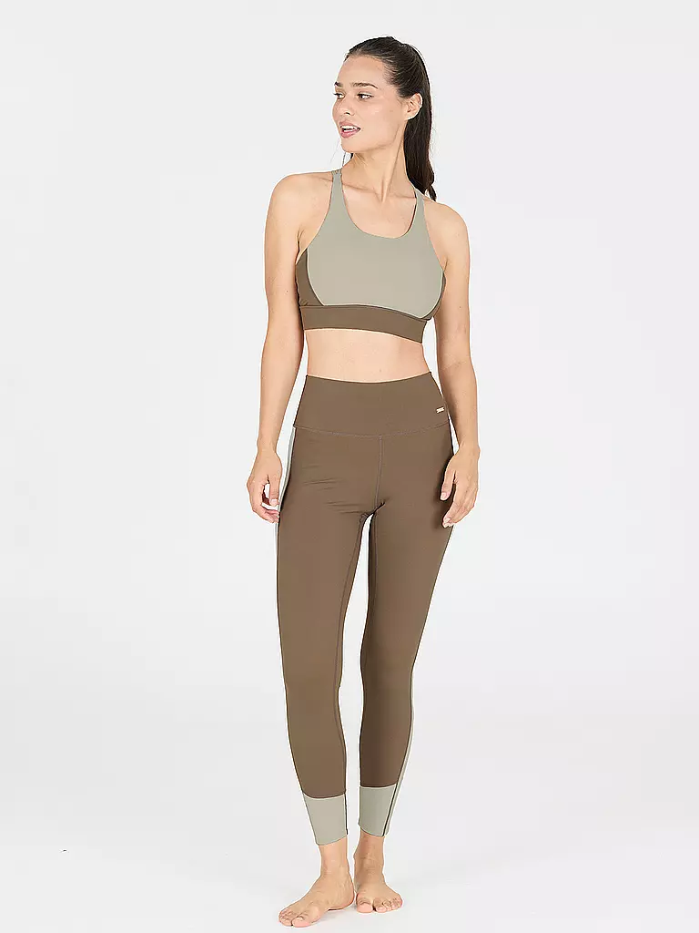 ATHLECIA | Tight de fitness Aspasia Cloroblock pour femmes | Marron