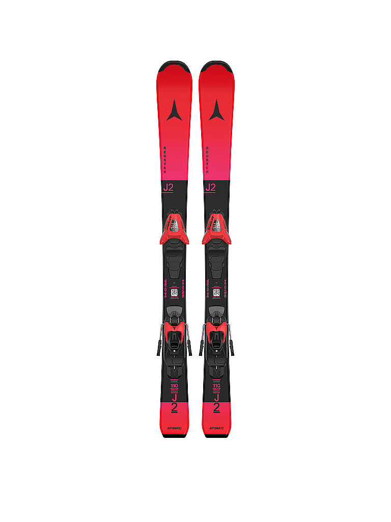 Set de skis junior Redster J2 100-120 + C 5 GW rouge 120